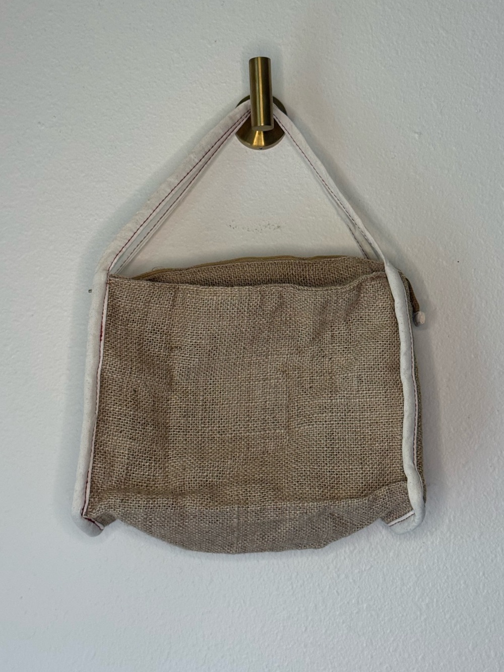 IKEA GULLRISMOTT Natural Jute Mini Tote Bag with Handles